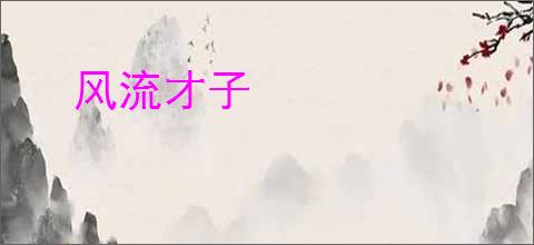 风流才子