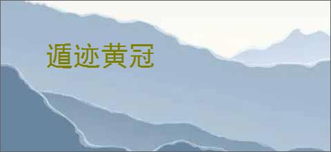 遁迹黄冠
