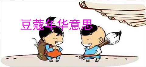 豆蔻年华意思