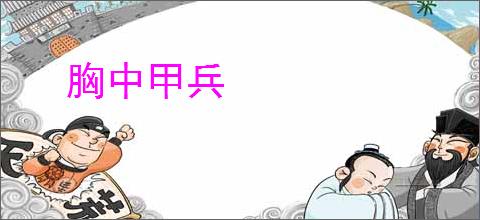 胸中甲兵