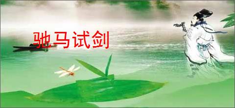 驰马试剑