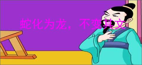 蛇化为龙，不变其文