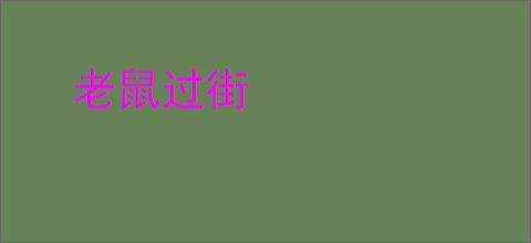 老鼠过街