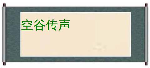 空谷传声
