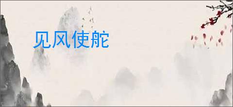 见风使舵