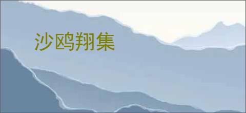 沙鸥翔集