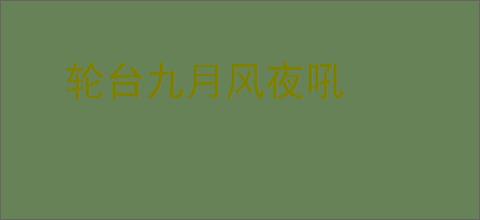 轮台九月风夜吼