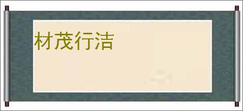 材茂行洁