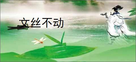 文丝不动